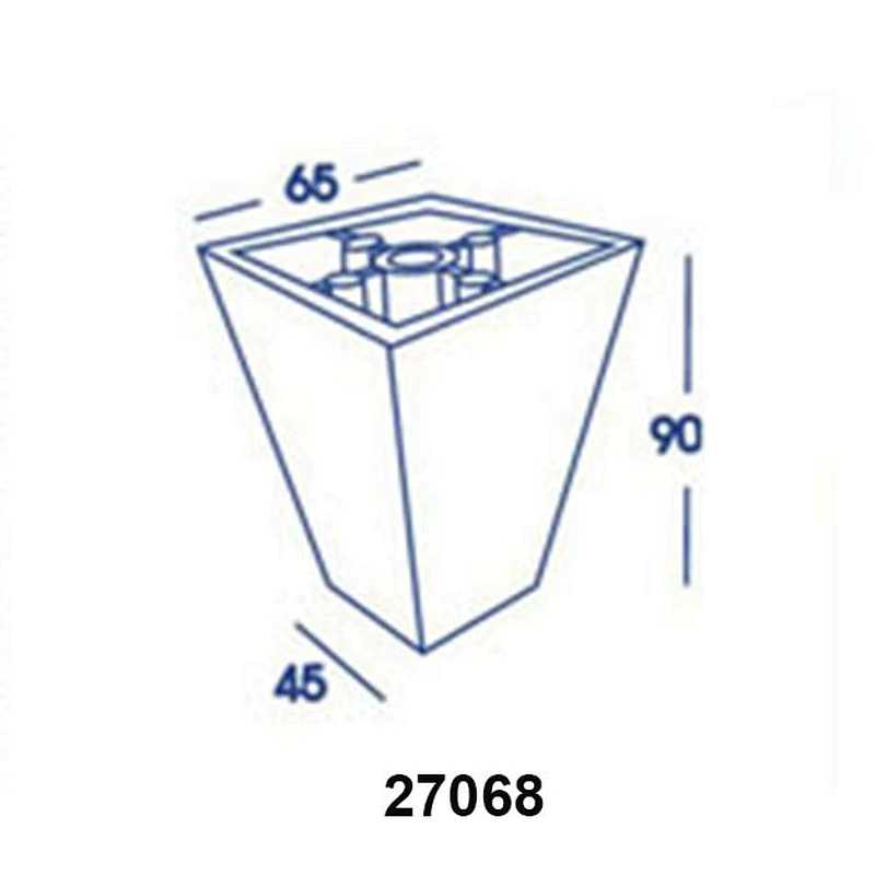 Square Type wooden finish plastic furniture sofa corner leg