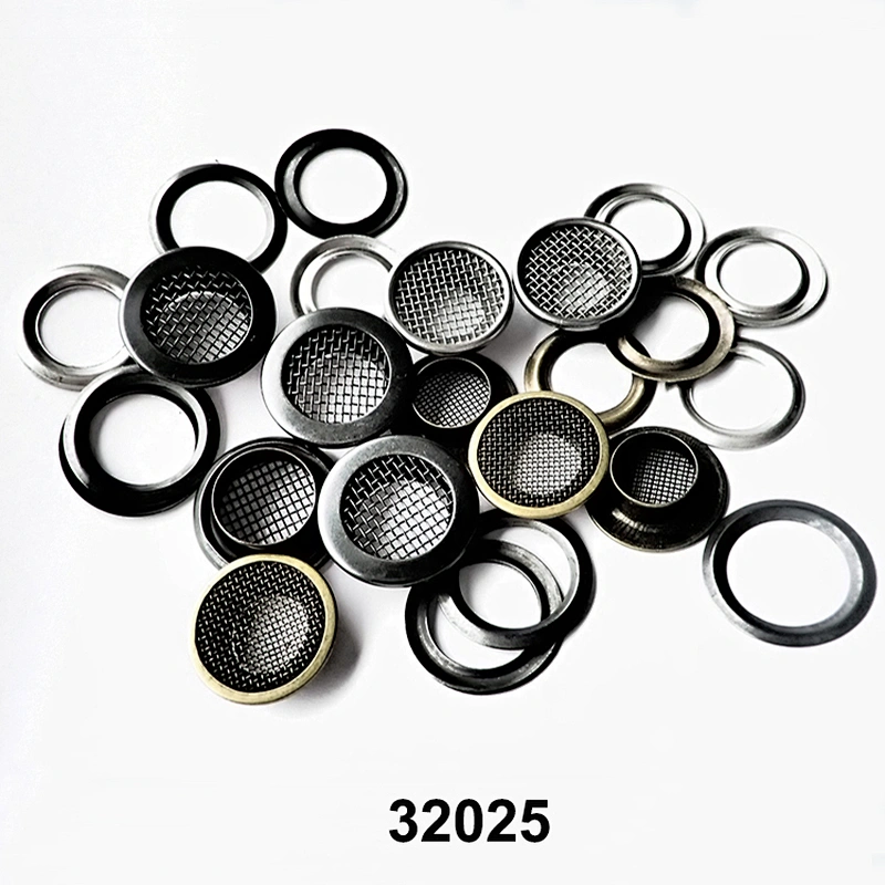 Metal small round mesh eyelet and grommets