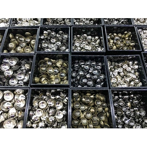 Decorative two hole brass semicircle beads,domed bead caps