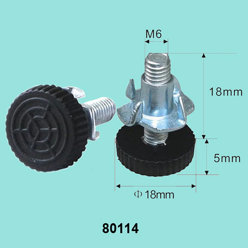Metal adjustable feet for furniture hardware 80114