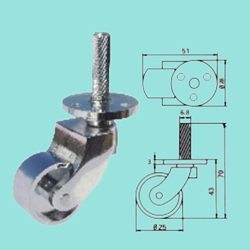 60071 Decorative Furniture Casters and Bronze Castor Wheel