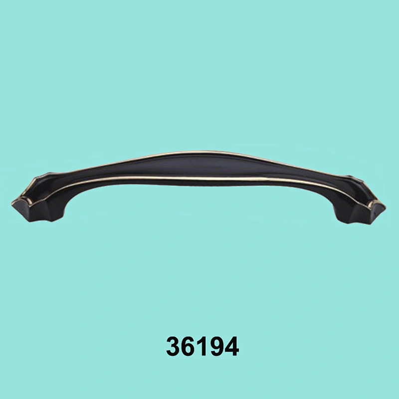 Zinc alloy black cabinet handle pull handle for leather furniture