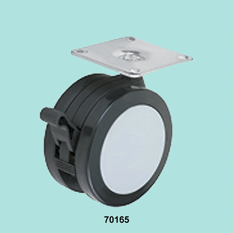 Wholesale factory price plastic furniture caster wheel with plates