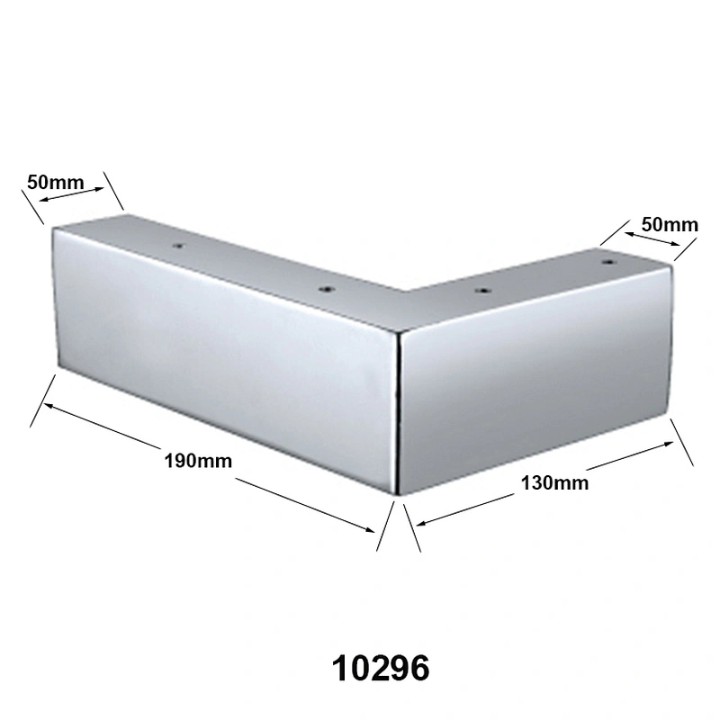 50mm square tubes Metal Furniture Legs Modern Sofa Legs