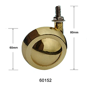 High quality furniture caster wheel brass casters 60152