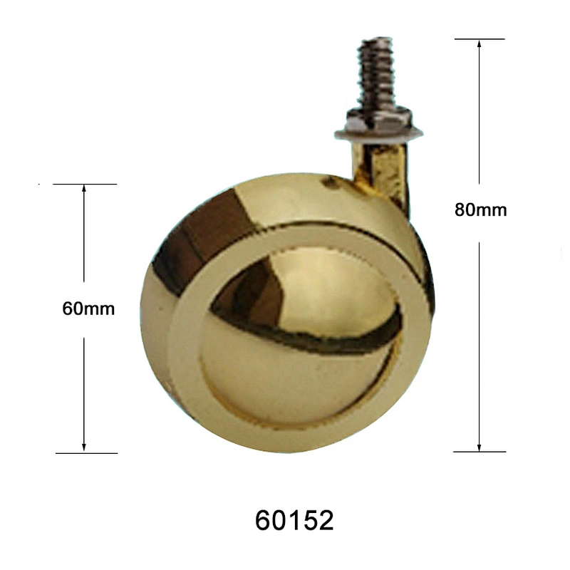 High quality furniture caster wheel brass casters 60152