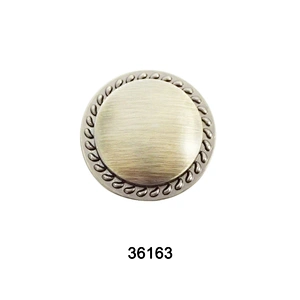 Zinc Alloy Single Hole Round Kitchen Cabinet Knobs and pulls 36163