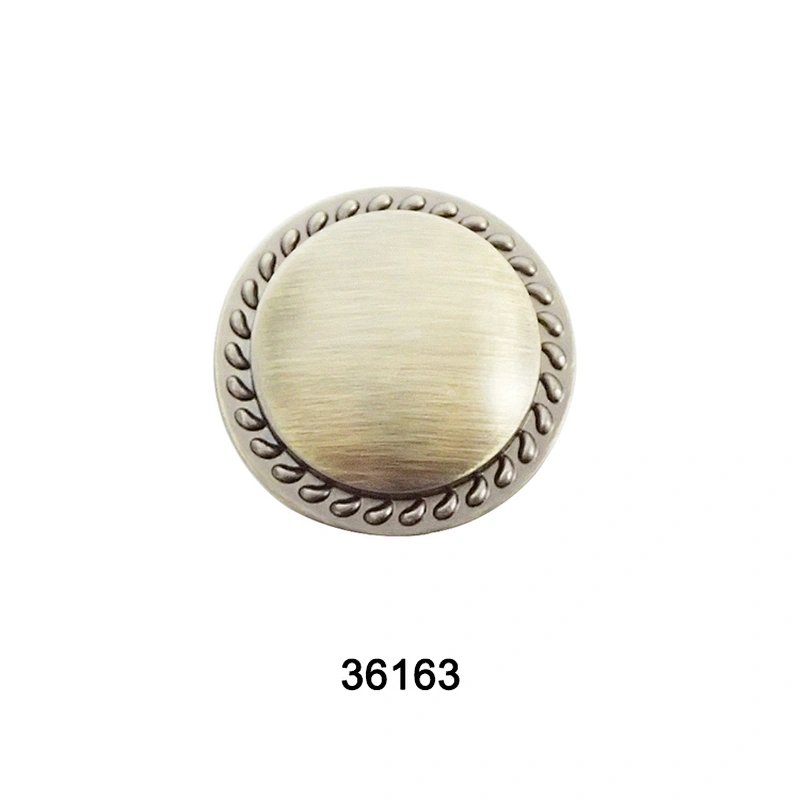 Zinc Alloy Single Hole Round Kitchen Cabinet Knobs and pulls 36163