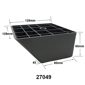 Kitchen accessories bevel Square plastic Sofa Leg for cabinet furniture