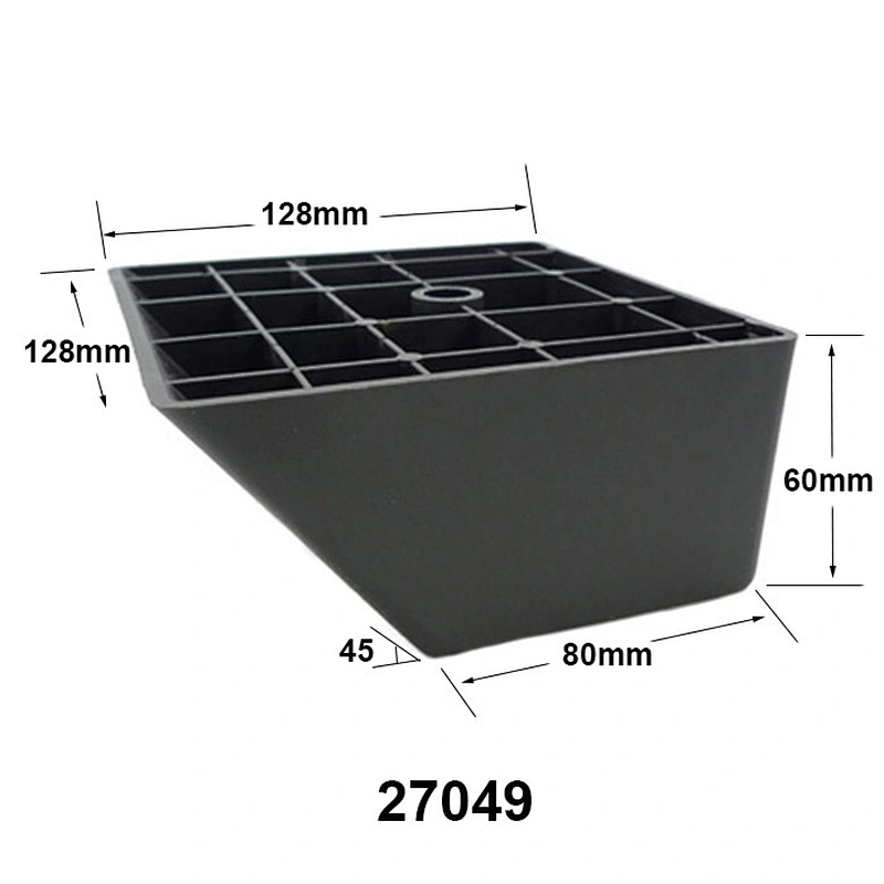 Kitchen accessories bevel Square plastic Sofa Leg for cabinet furniture