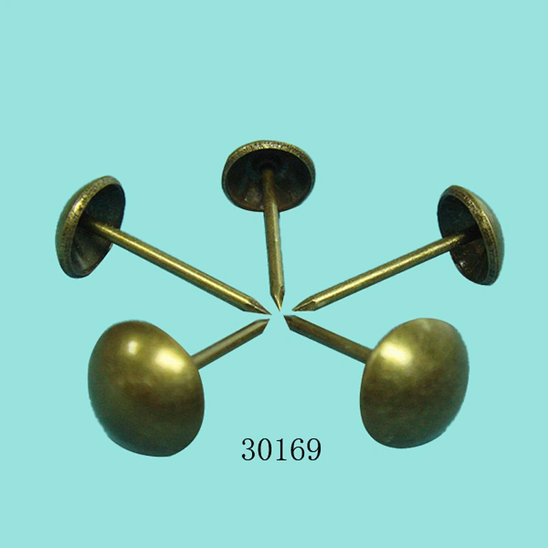 Factory Outlet round furniture copper nails for sofa decoration 11x23mm