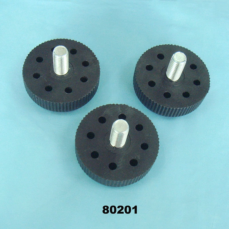 50mm adjustable threaded glides round sofa feet with hole
