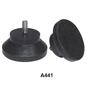 Solid horn shape adjustable furniture feet with rubber pad