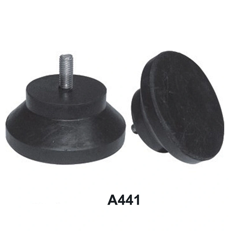 Solid horn shape adjustable furniture feet with rubber pad