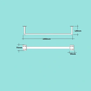 L1000*H120mm stainless steel metal sofa leg