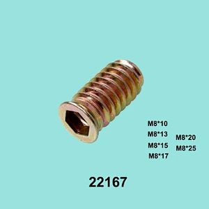 Metal galvanized furniture fastenal fasteners threaded insert nuts