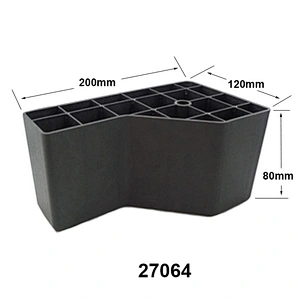 H80 Cabinet Adjustable Leg L type plastic furniture legs