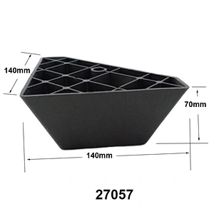 Hot sale Plastic Furniture Triangle Sofa Legs