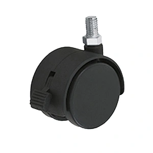 Wholesale DIA50mm lightweight furniture plastic casters with screw