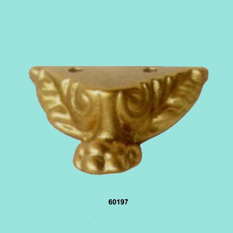 Wholesale decorative triangle brass feet for sofa furniture