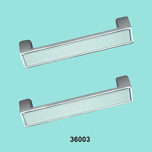 Square furniture knob zinc alloy cabinet glass handle