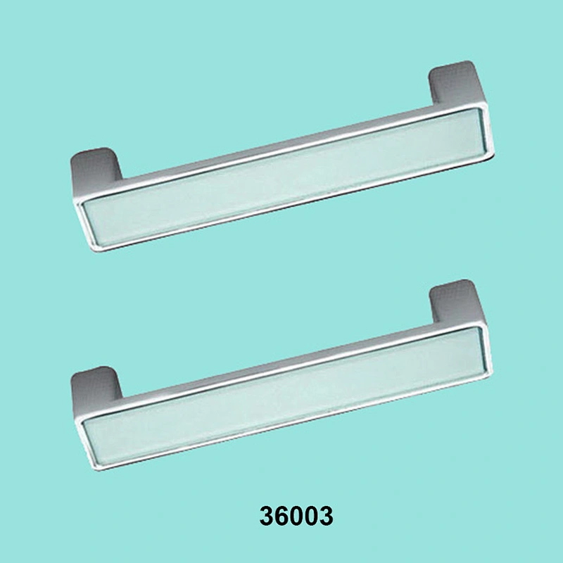 Square furniture knob zinc alloy cabinet glass handle
