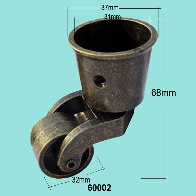 Round Brass Caster