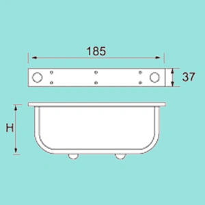 Customized pipe curved shape Metal Furniture Leg