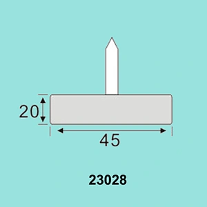 Plastic chair glide tacks for furniture sofa feet