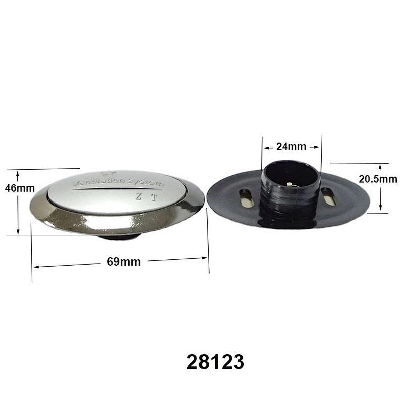 Plastic silver oval Shape Air Vents Mattress Ventilators