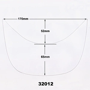 PE Material Plastic Flat Hat Brim Inserts 32012
