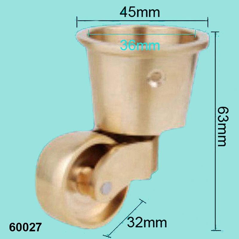 Antique Bronze Wheels Copper Fixed Casters QW60027
