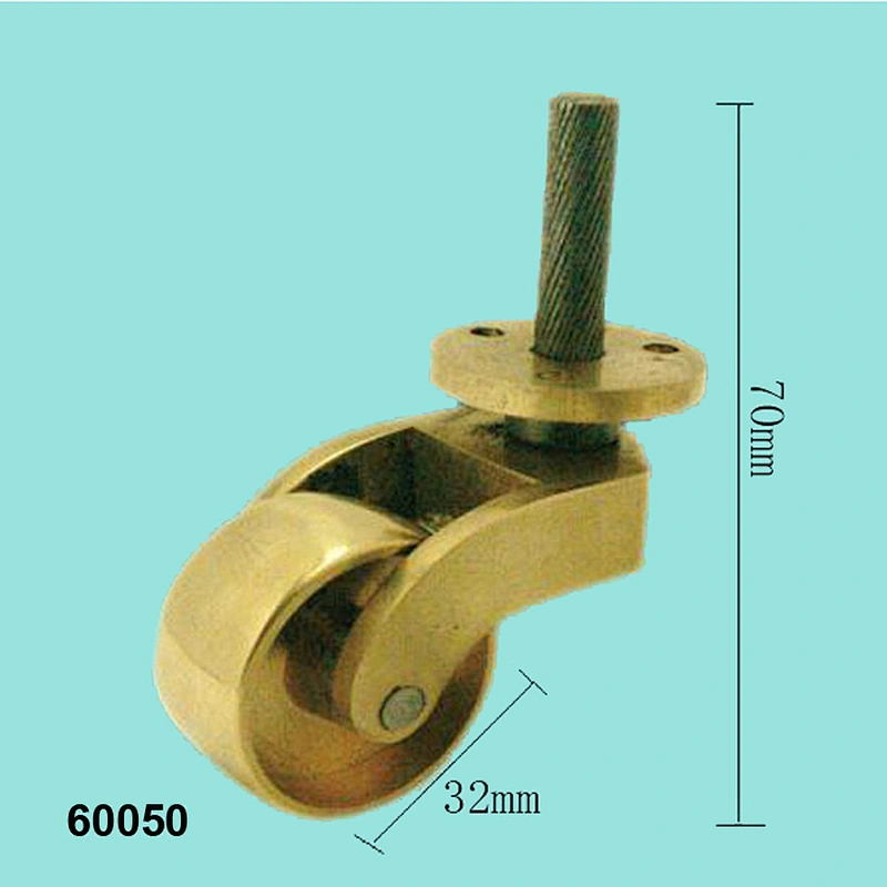 Furniture Hardware Round Brass Caster