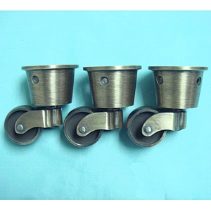 Antique Bronze Wheels Copper Fixed Casters QW60027