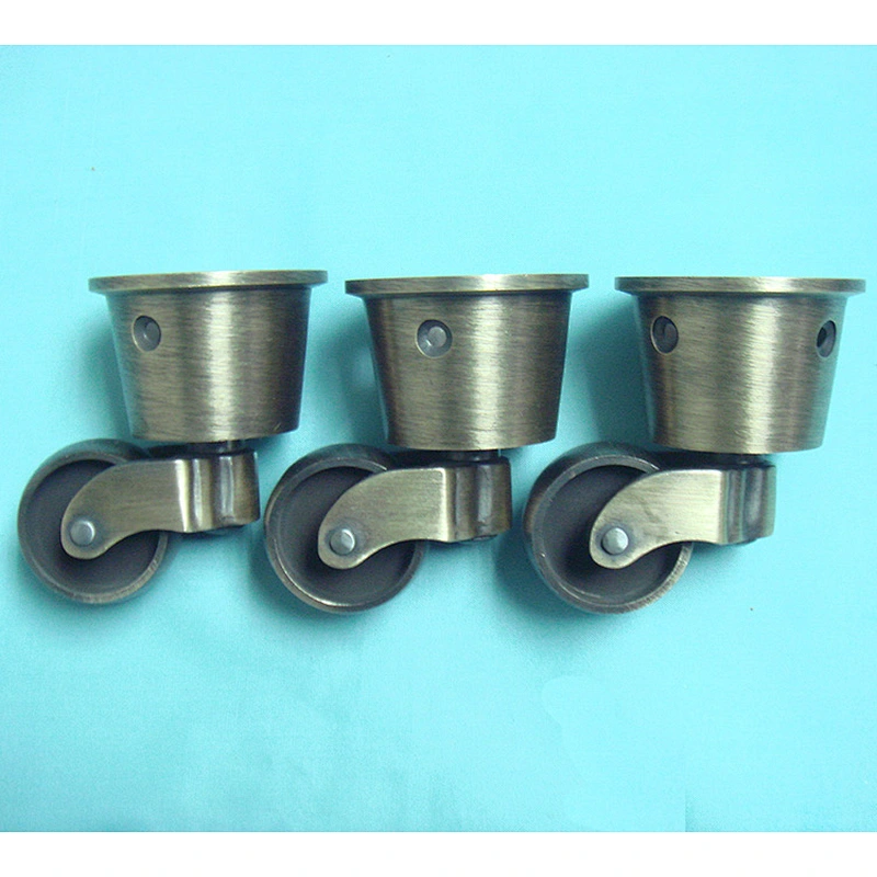 Antique Bronze Wheels Copper Fixed Casters QW60027