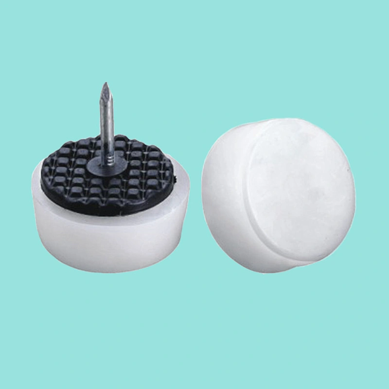 Plastic furniture Adjustable Feet with glide foot nails