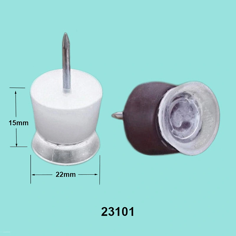 Circle furniture nail on glides with sucker