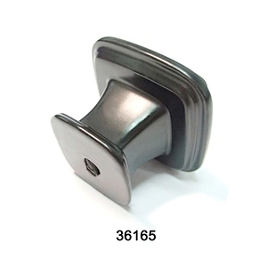 Sand Black Square Cabinet Knobs Aluminum Pull Handles 36165