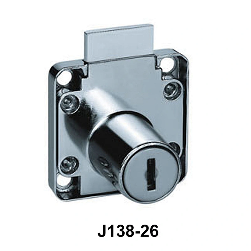 High Quality 138 Zinc Alloy Desk Drawer Lock with Brass Keys