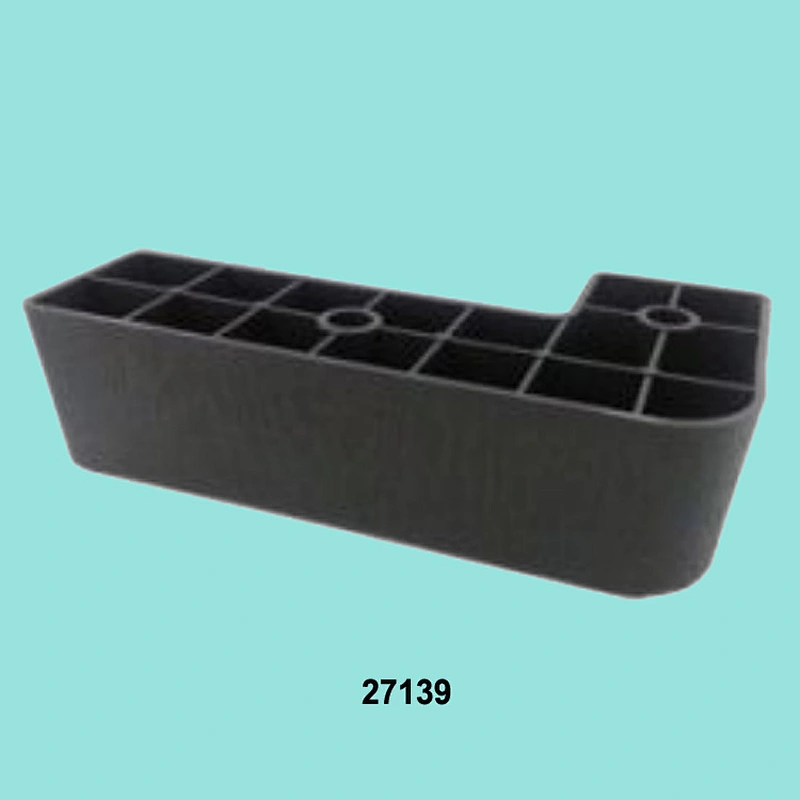 Black Simulated Wooden Grain 65mm High Plastic Sofa Feet
