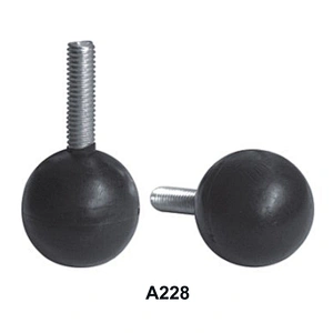 Round head sphere furniture adjustable threaded footing