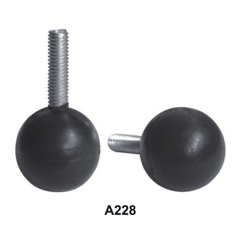 Round head sphere furniture adjustable threaded footing