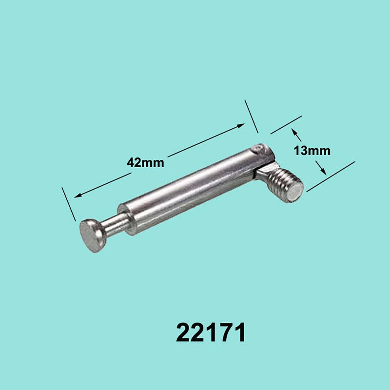 Galvanized bolt and single-end screw furniture connector fitting