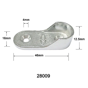Wardrobe holder Tube Flange Clothes hanging tube Flange 28009