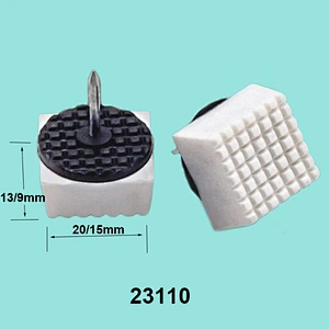 Square Table leveling feet glides with iron foot pin