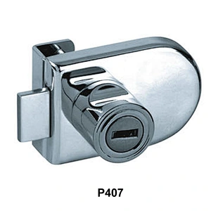 Manufacturing Chrome Plated Furniture Glass Drawer Lock with 2 Keys