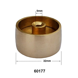 Round single brass wheel for caster parts furniture accessories