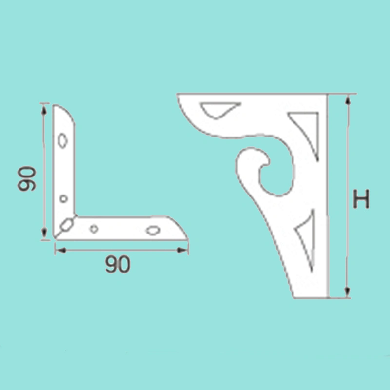 90*100mm decorative pattern stainless steel sofa legs