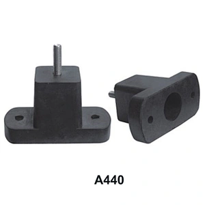 T shape Height adjustable threaded rubber feet