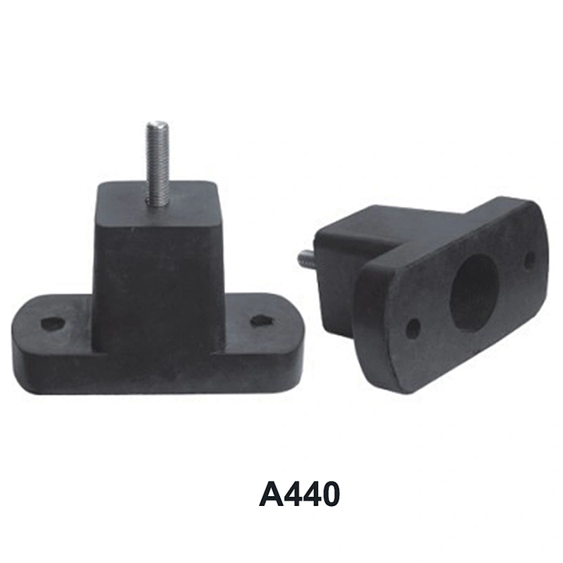 T shape Height adjustable threaded rubber feet